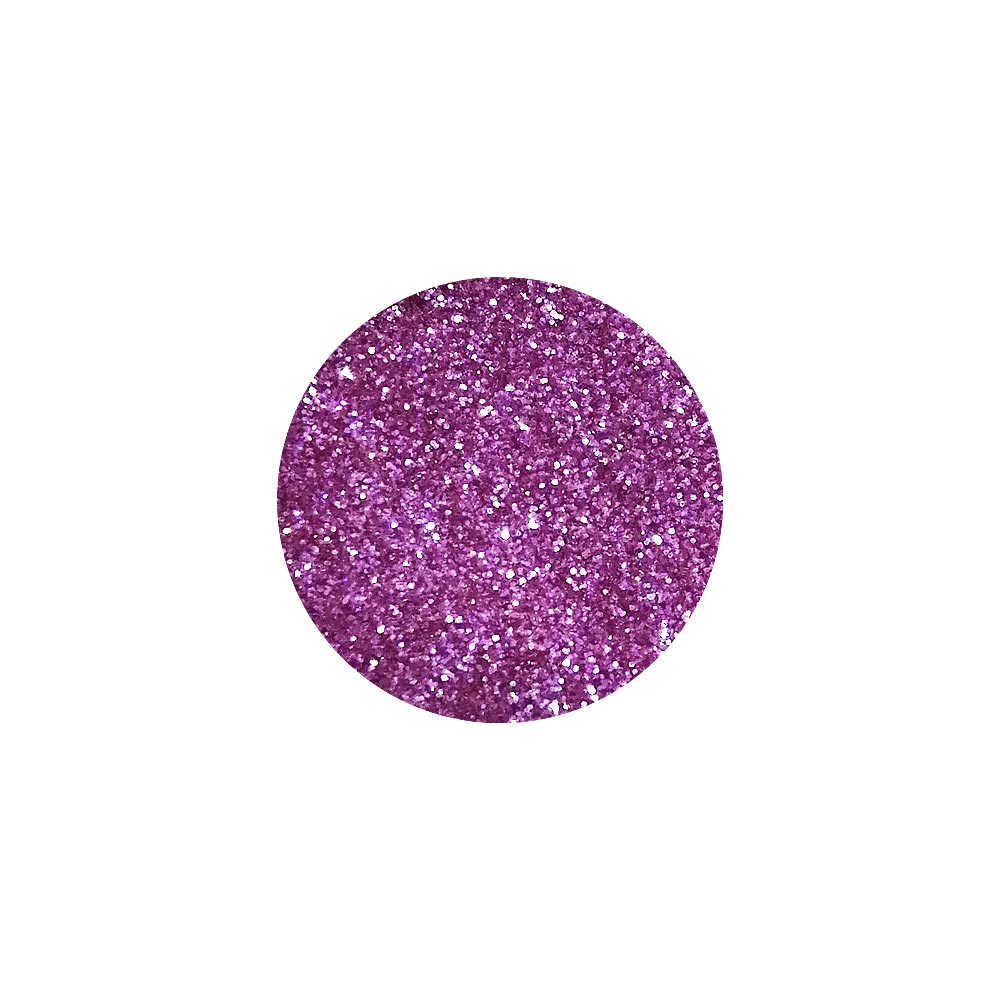 polvere glitter per unghie di colore viola malva iridescente