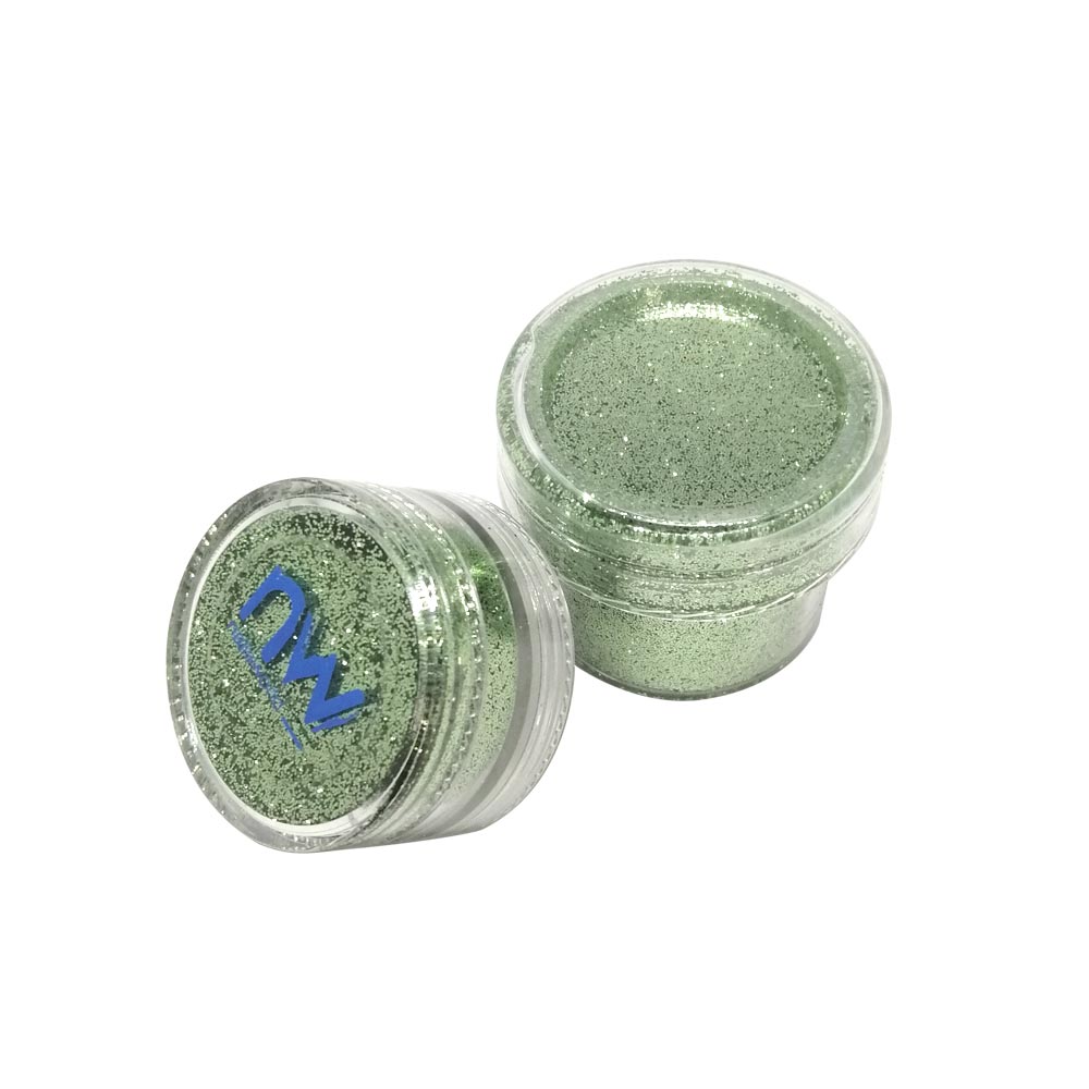glitter in polvere verde salvia per nailart