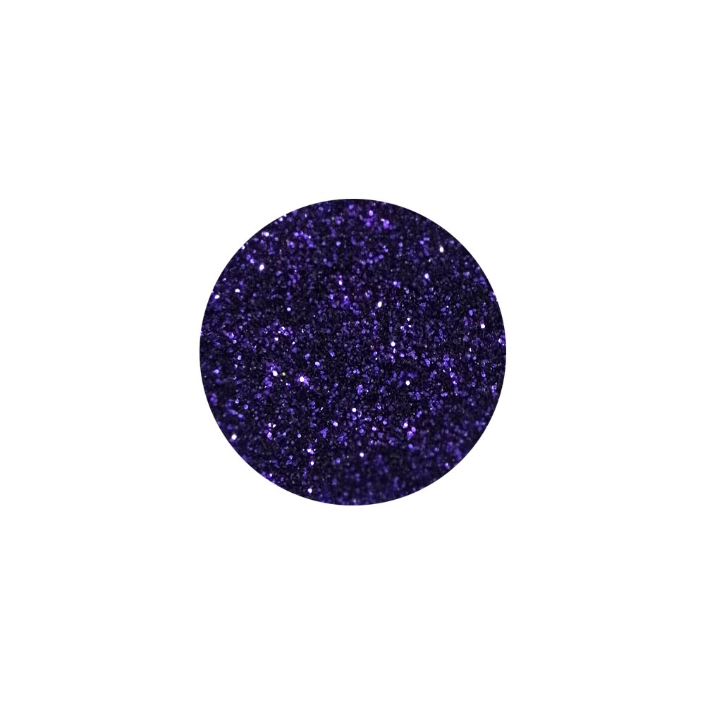 polvere glitter per unghie di colore viola scuro
